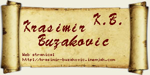 Krasimir Buzaković vizit kartica